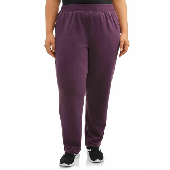 Terra & Sky Women's Purple Fleece Active Sweat 5X - Picture 1 of 9